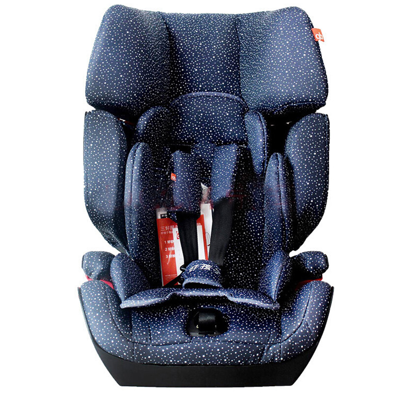 好孩子儿童汽车安全座椅 车载婴儿安全坐椅 9个月-12岁 侧面加厚防撞 CS668L-M009 满天星